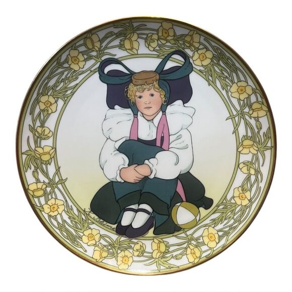 UNICEF Collector Plate Child Of Germany Plate #13 By Villeroy & Boch Ceramic EUC - Picture 1 of 3